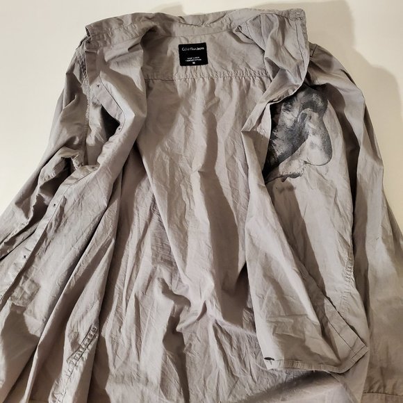 Calvin Klein Jeans Mens Size Medium Button Down - Picture 3 of 7